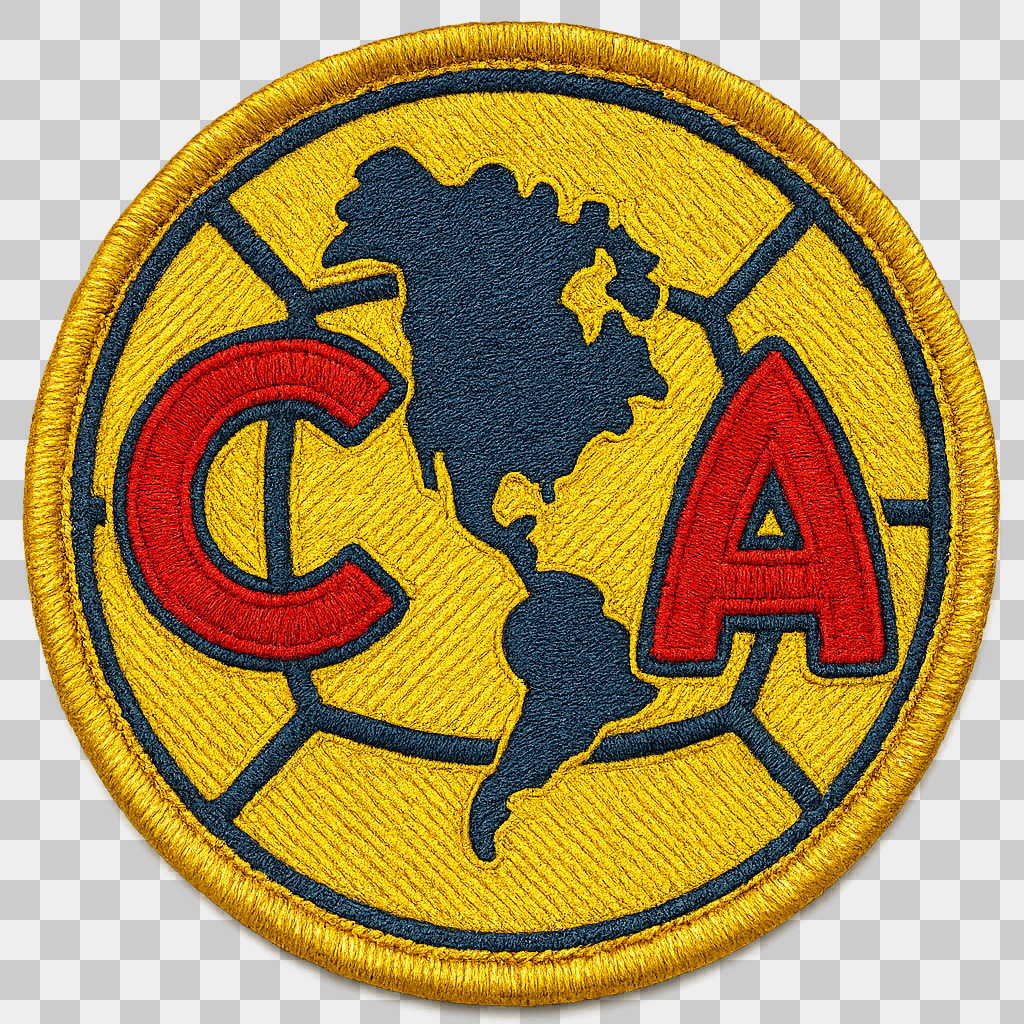 logo del america futbol con efecto bordado