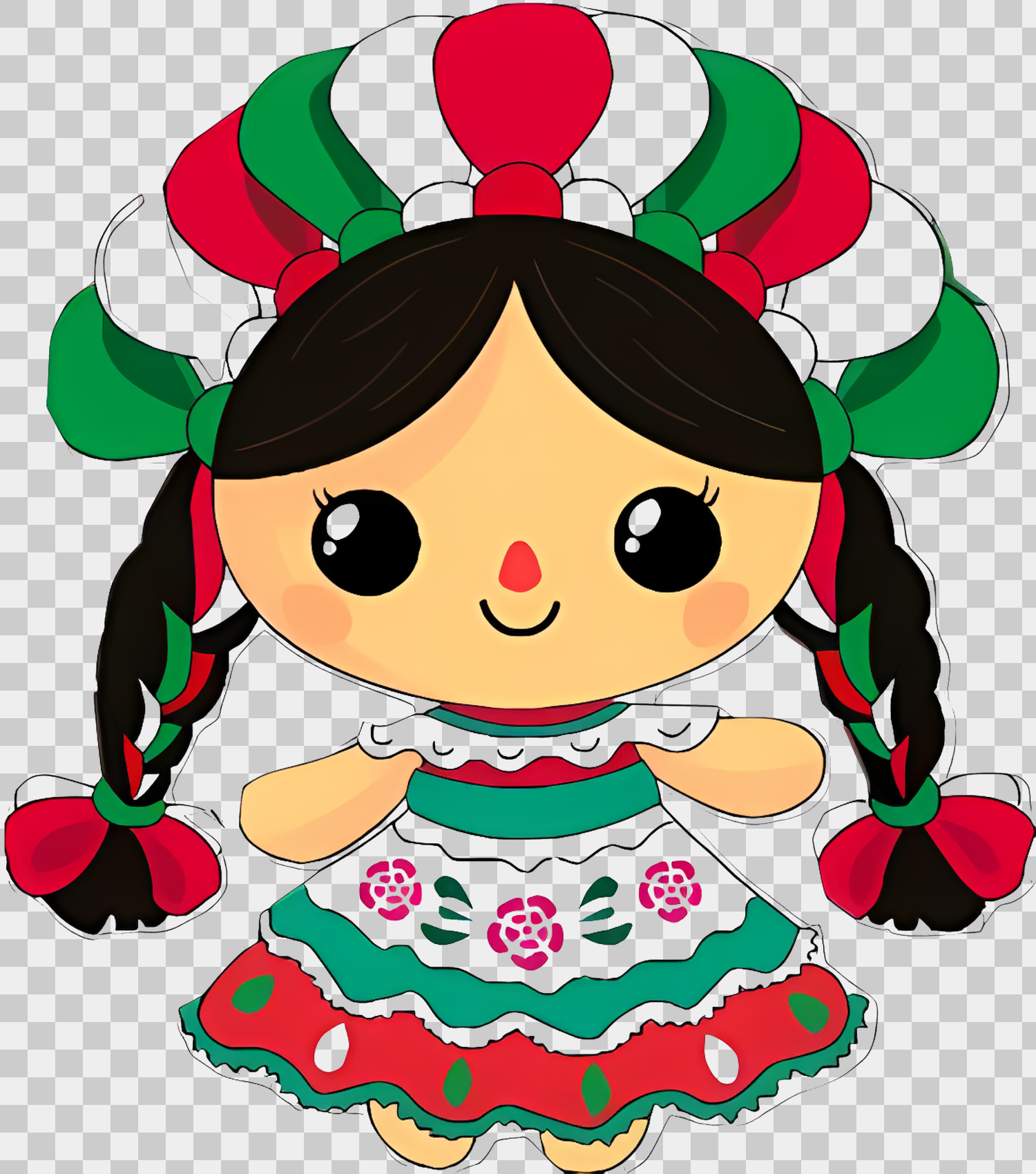 muñeca mexicana temática septiembre