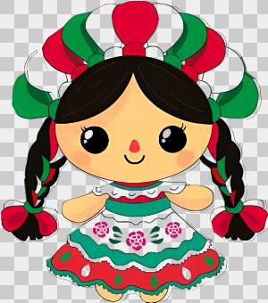 muñeca mexicana temática septiembre